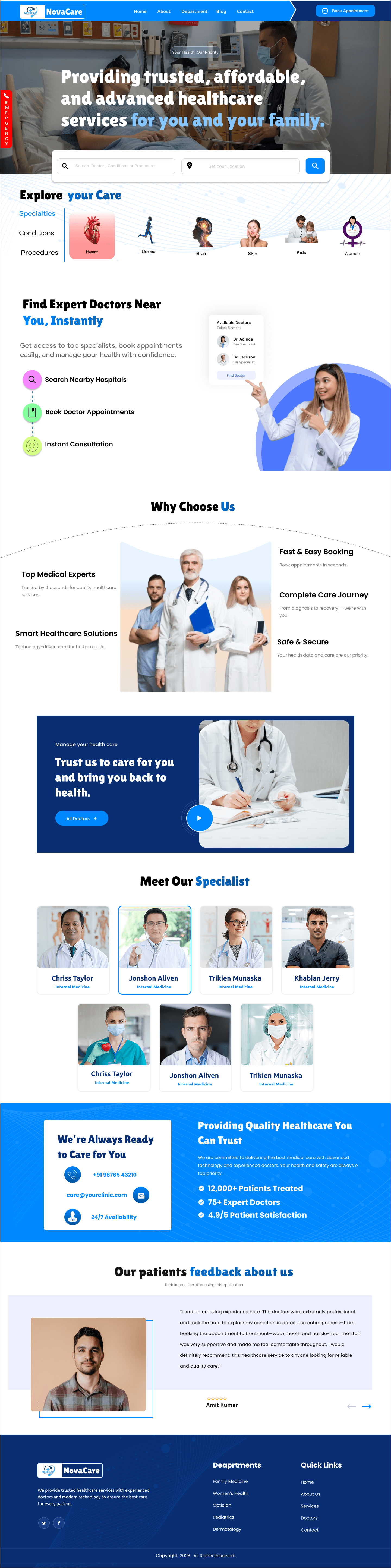 Healthcare Website Development